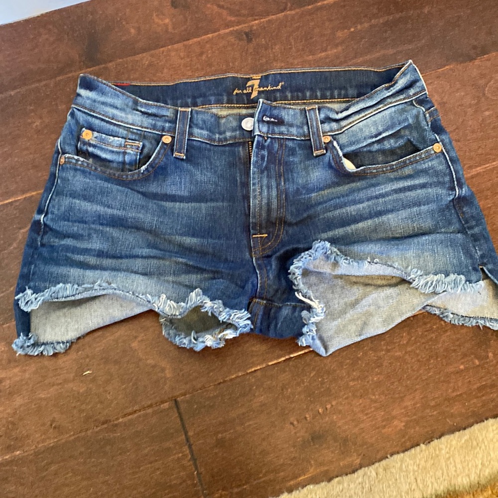 Good Condition 7 For All Mankind denim shorts. 28.